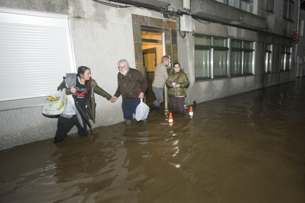 La borrasca 'Elsa' causa inundaciones en Sada