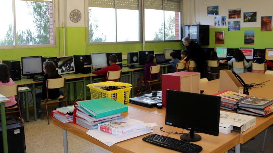 Una classe de l&#039;escola Puigberenguer de Manresa