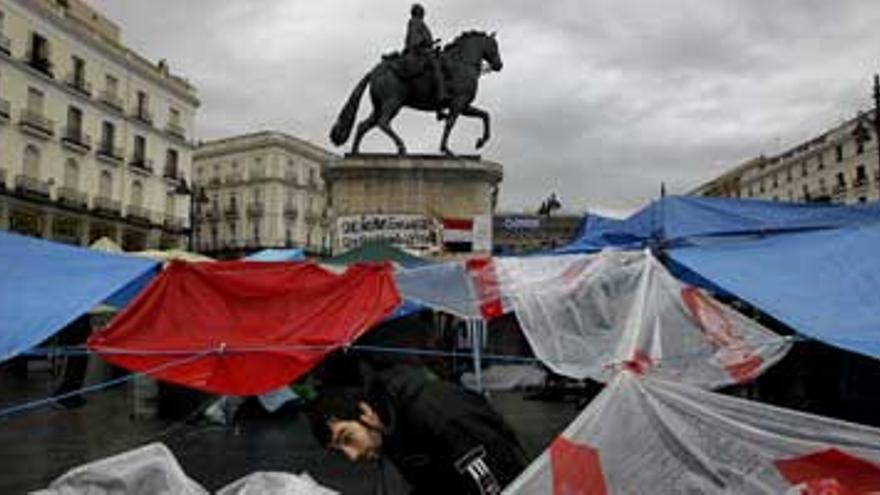 Los acampados de Madrid piden cambios en la Ley Electoral