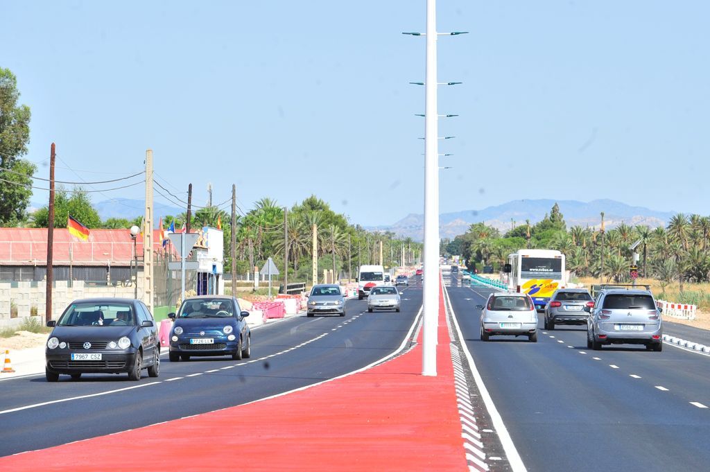 La carretera Elche-Santa Pola (CV-865) abre un tramo más de