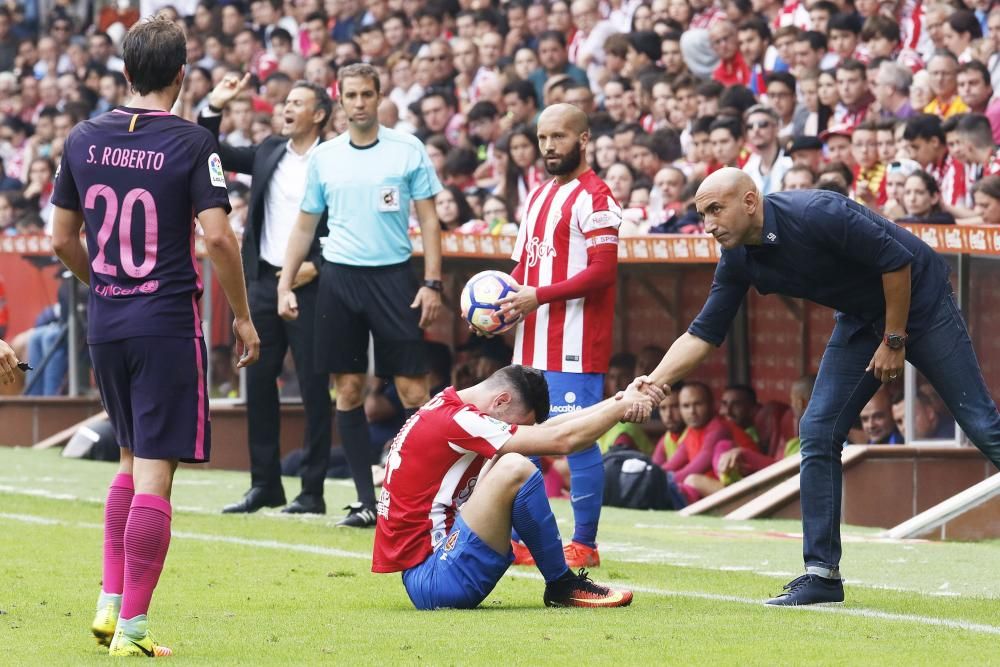 Partido Sporting de Gijón - F. C. Barcelona