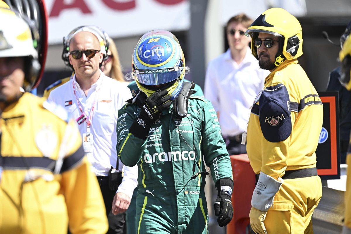 Fernando Alonso, tras su abandono en Mónaco