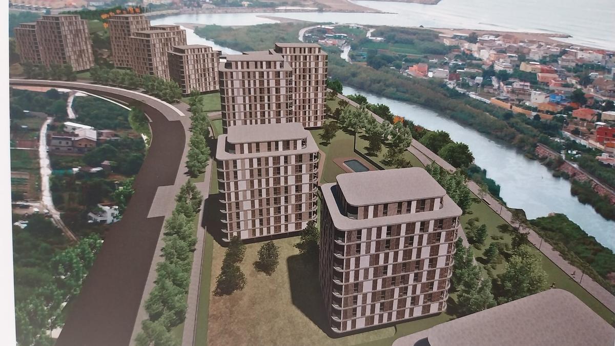 Una imagen aproximada de cómo quedaría ese sector de les Foies con los edificios de 12 alturas.