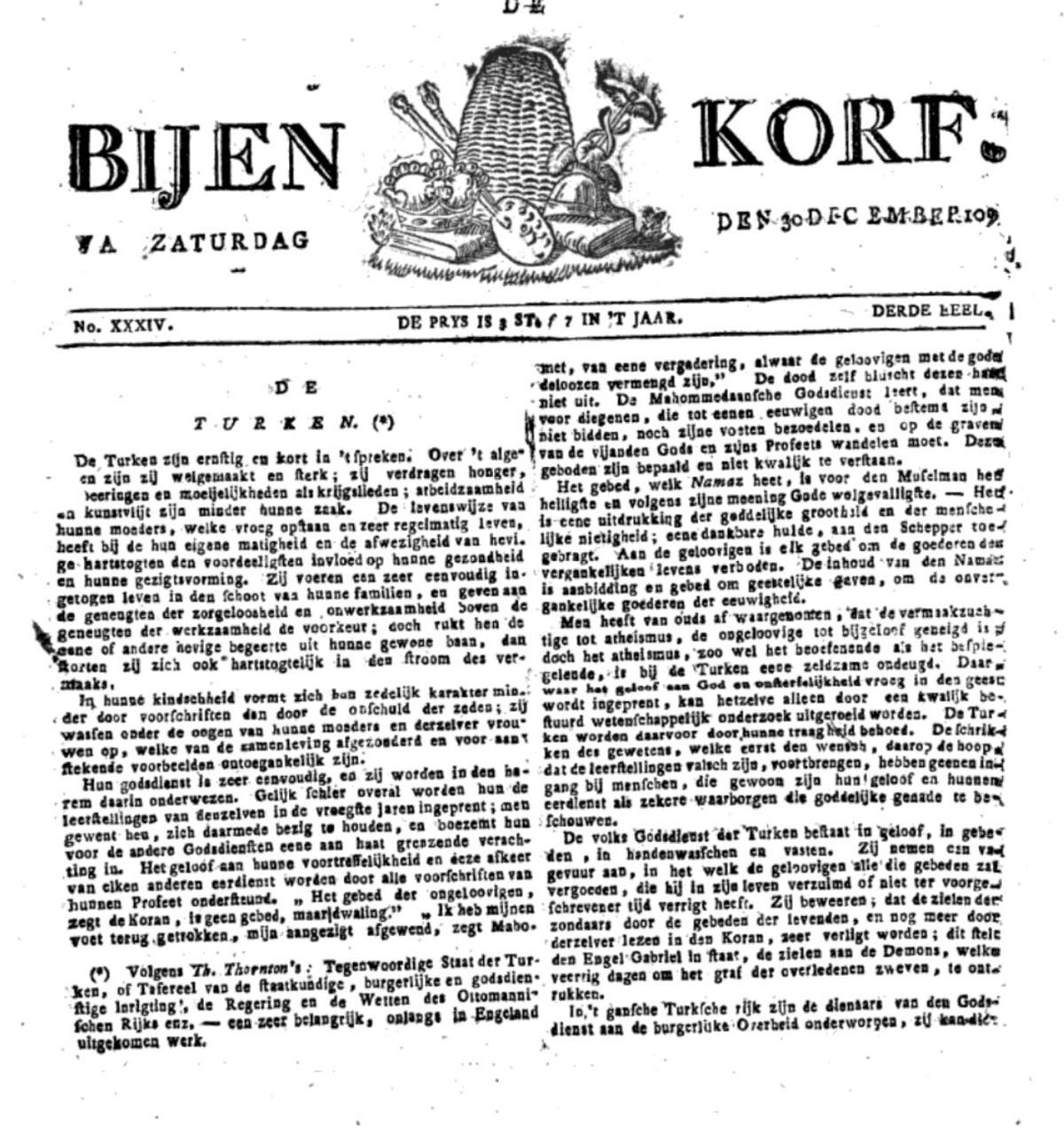 De Bijen Korf de 1809
