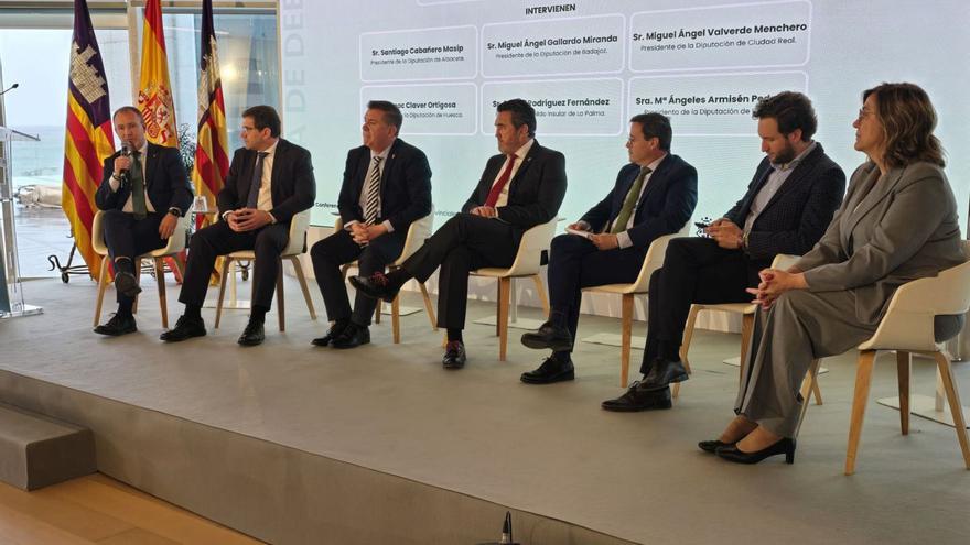 Un instante de la intervención de Sergio Rodríguez en el encuentro celebrado en Palma
