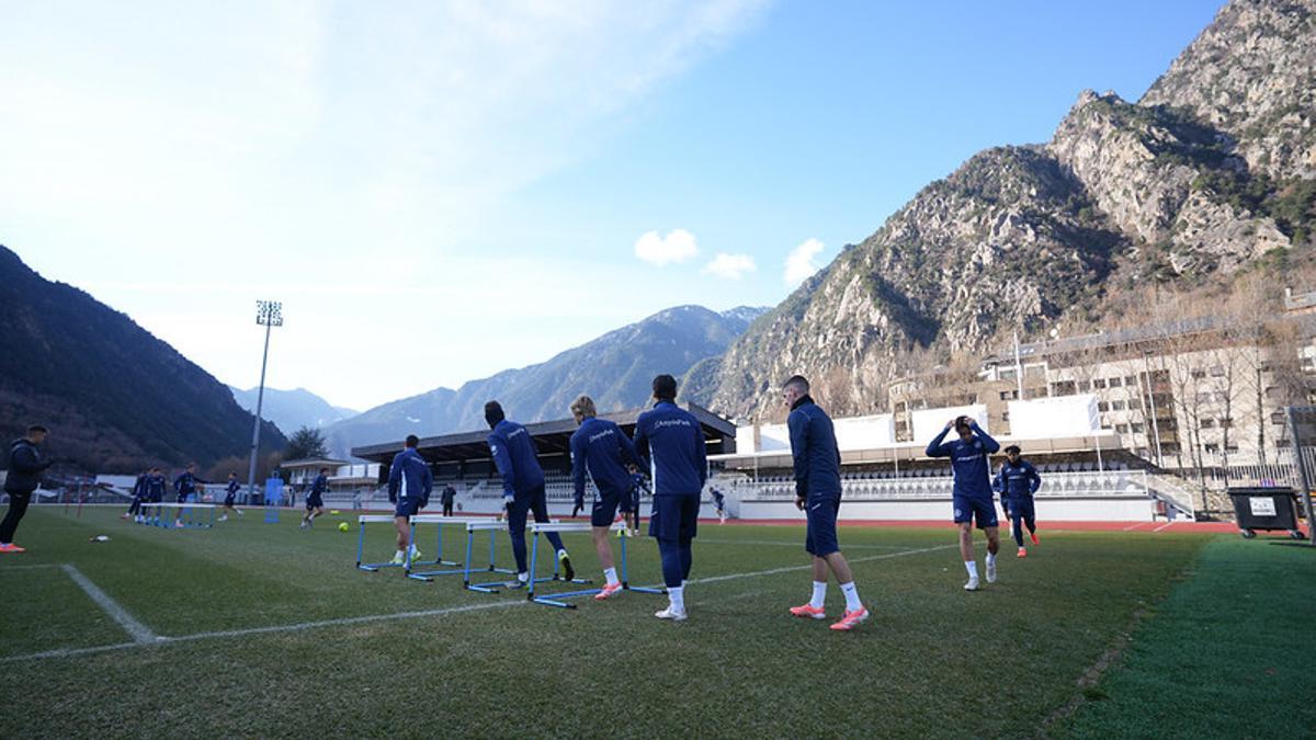 El Andorra volvió al trabajo tras el parón navideño