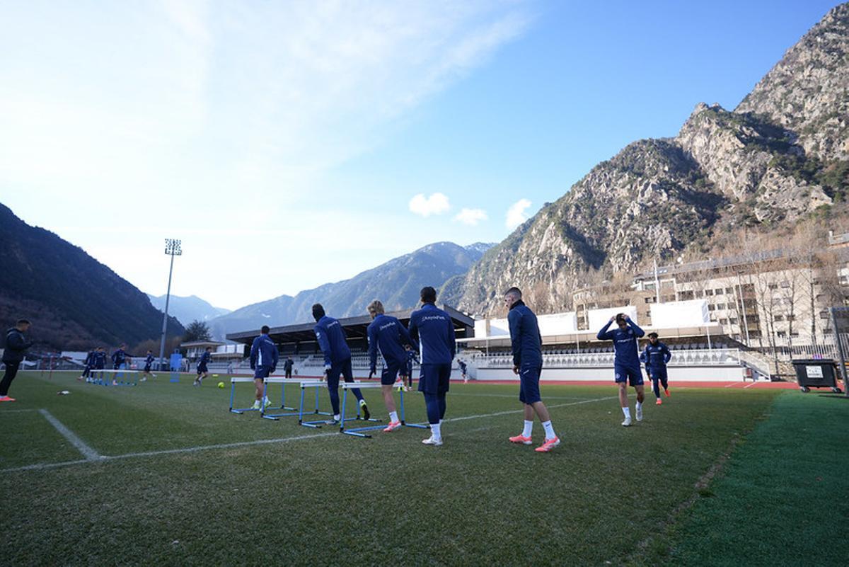 El Andorra volvió al trabajo tras el parón navideño