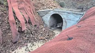 Adif reparará tres túneles de la línea de Teruel desestabilizados por las fuertes lluvias