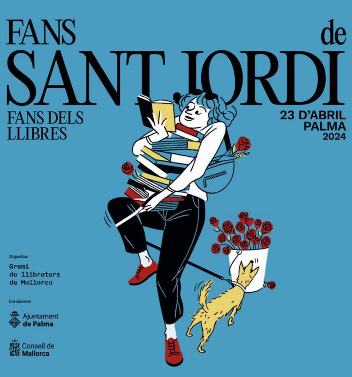 El cartel de este Sant Jordi ha sido diseñado por la ilustradora isleña Flavia Gargiulo.