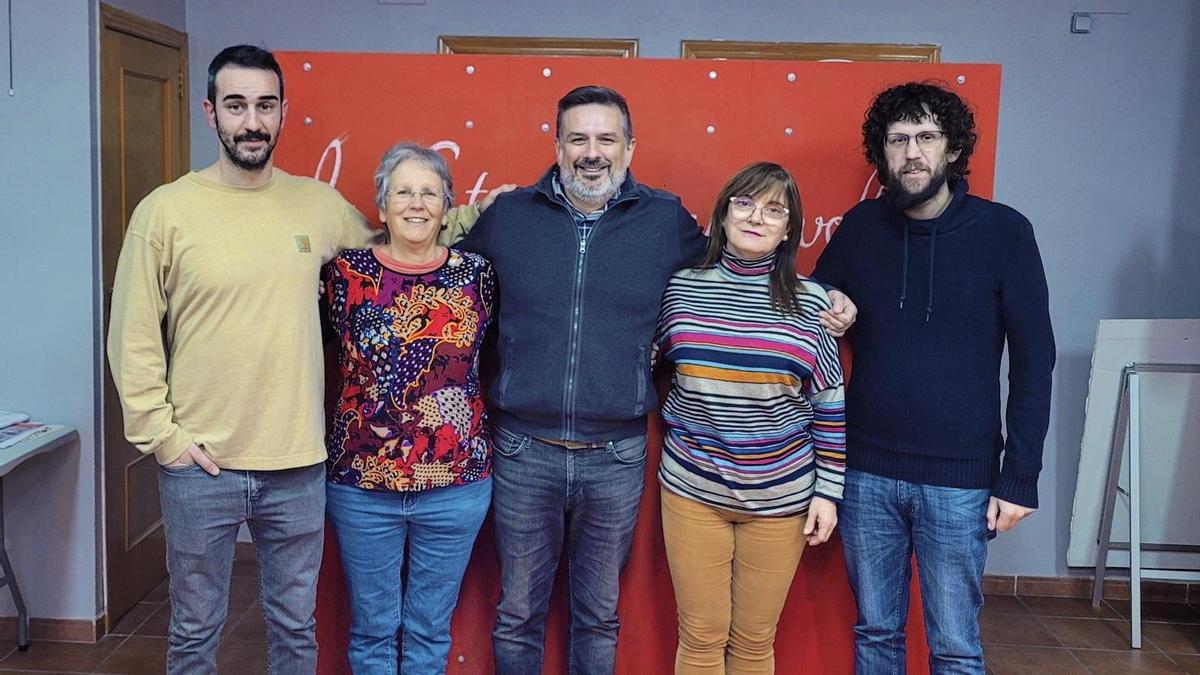 Dani Portillo y sus compañeros de lista electoral por Guanyar Catarroja.