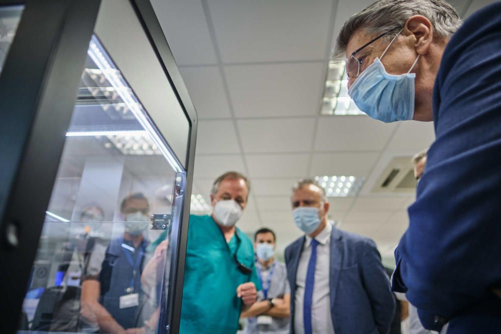 Visita de este jueves al Hospital de La Candelaria.