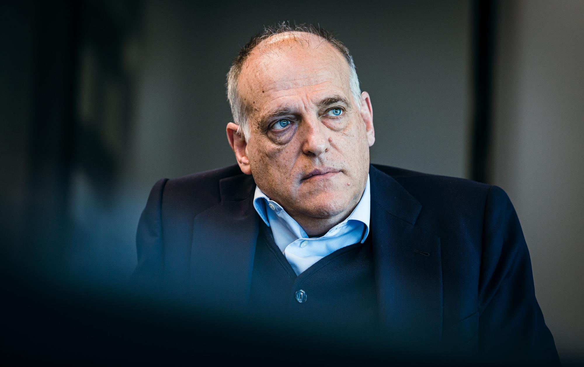 El presidente de LaLiga, Javier Tebas.