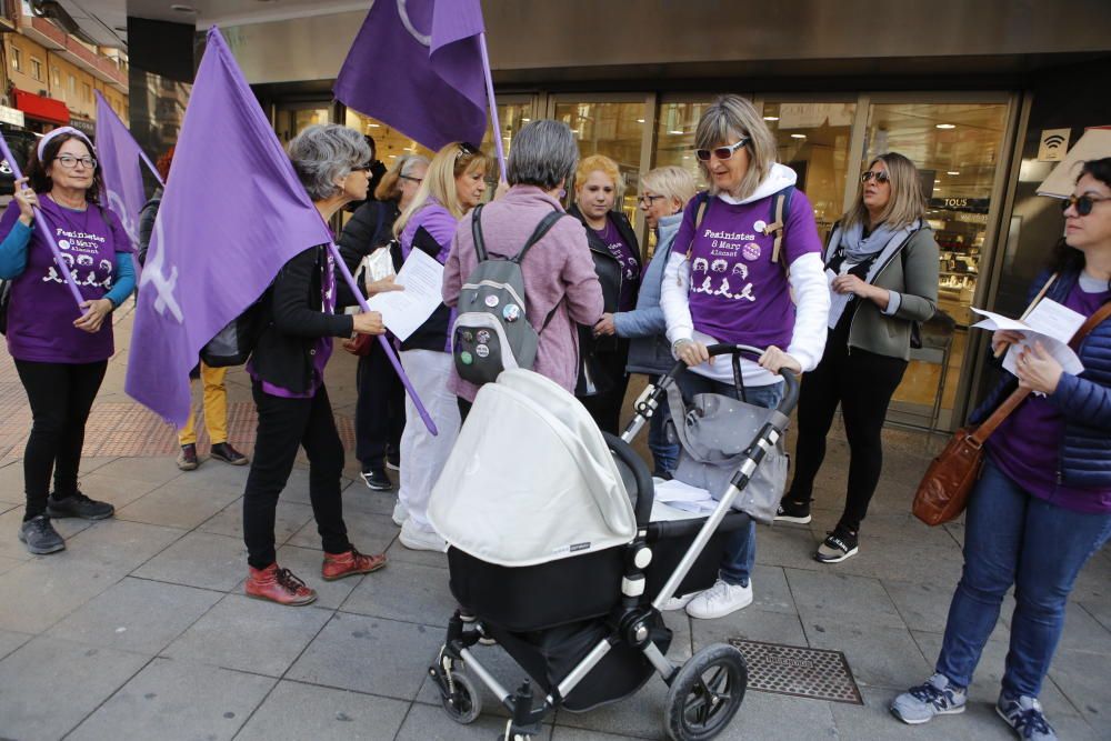 Manifestación feminista en Alicante