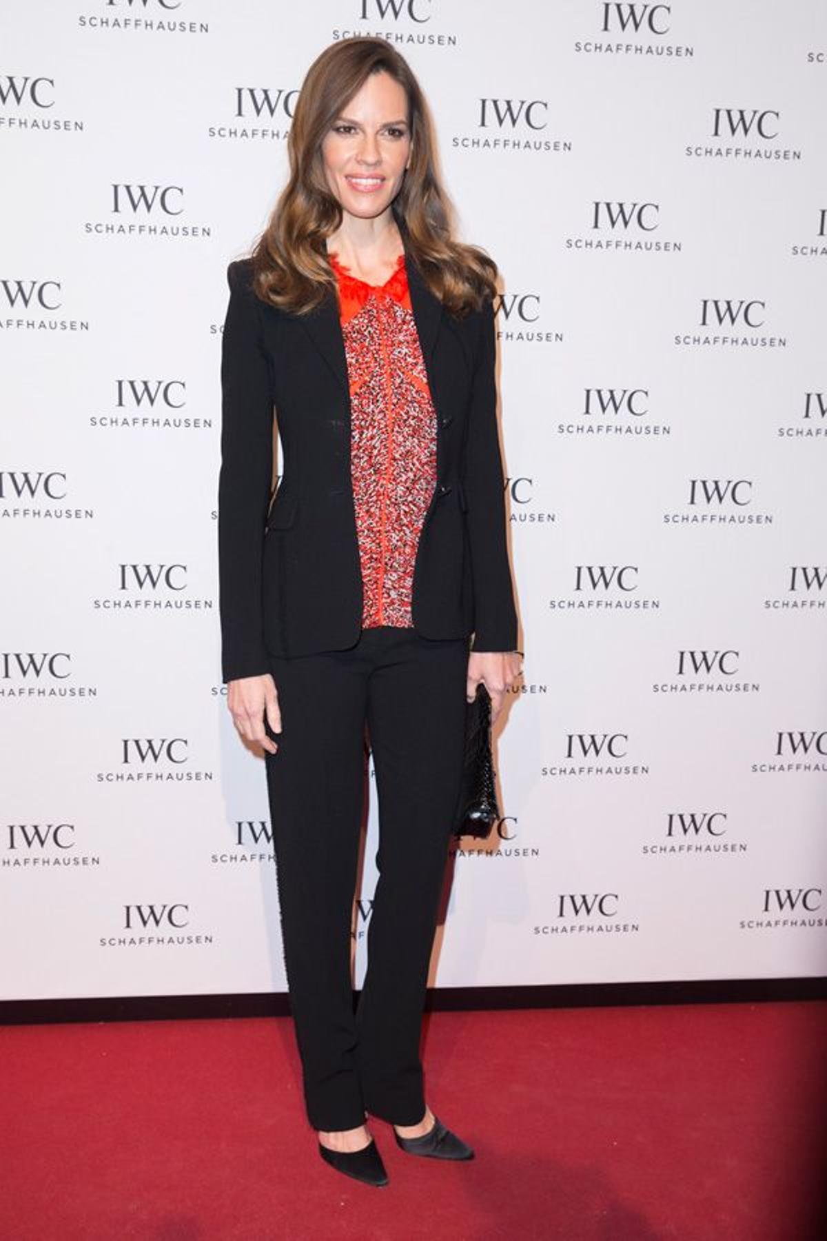 Hilary Swank en la gala organizada por IWC