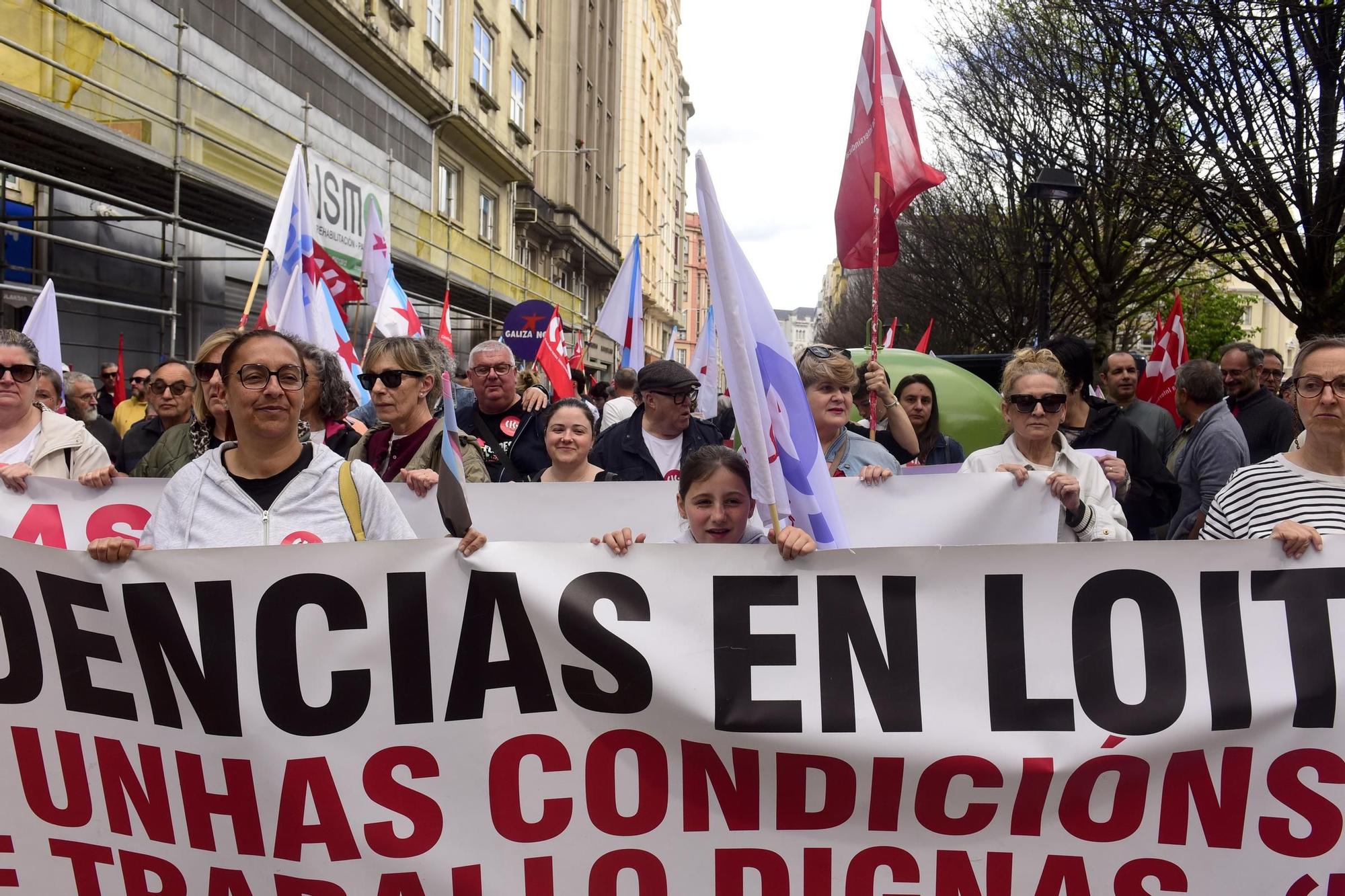 1 de mayo en A Coruña: manifestación de CIG