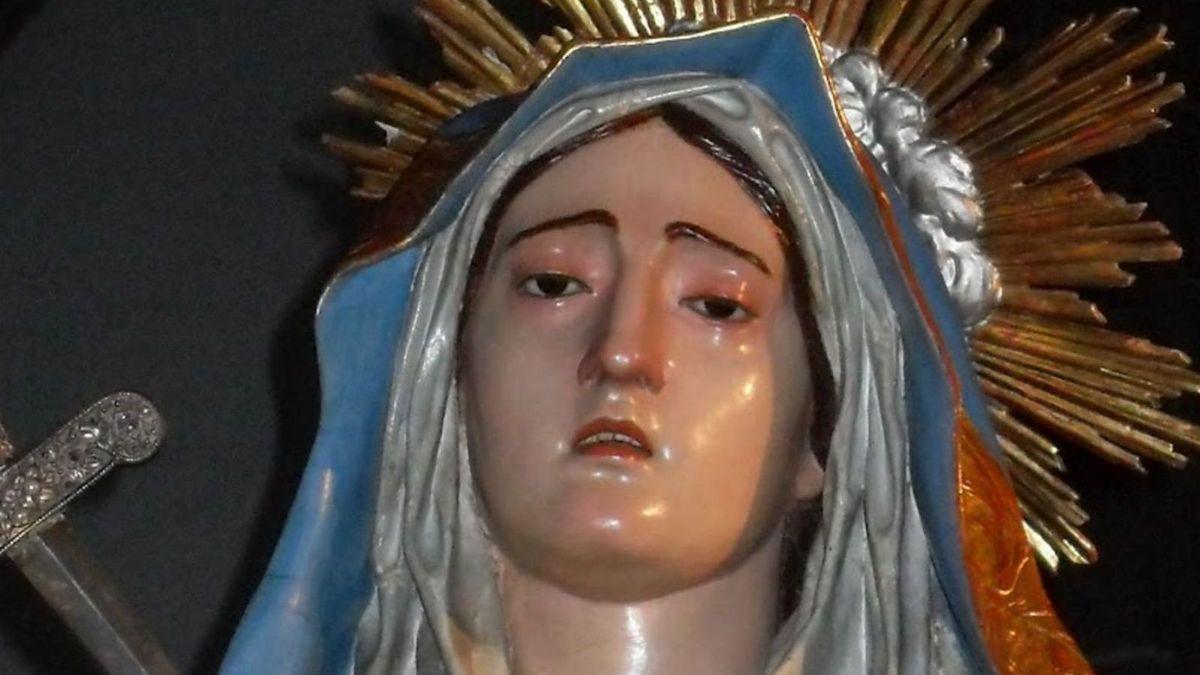 Dolorosa del escultor grancanario José Luján Pérez.