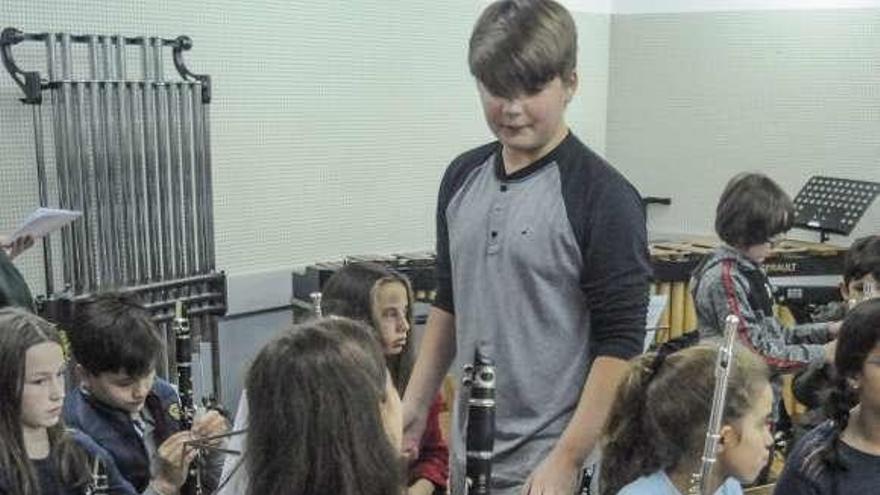 Alumnos de la Escola de Música. // Iñaki Abella