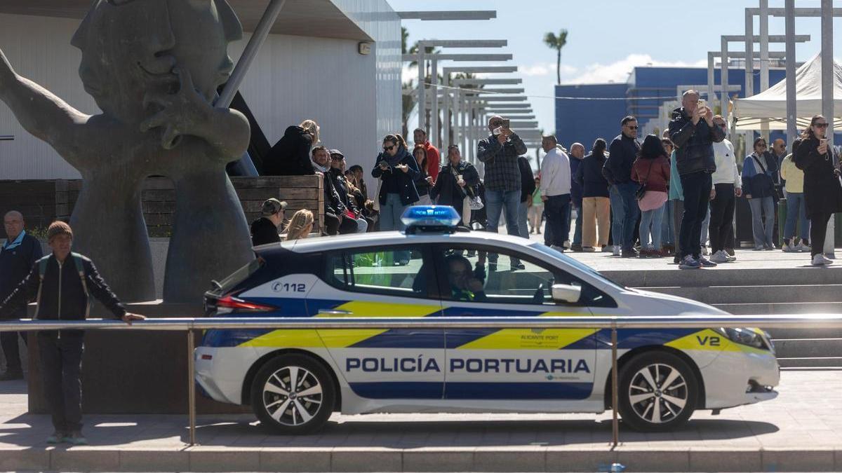 Un vehículo de la Policía Portuaria en una imagen de archivo.