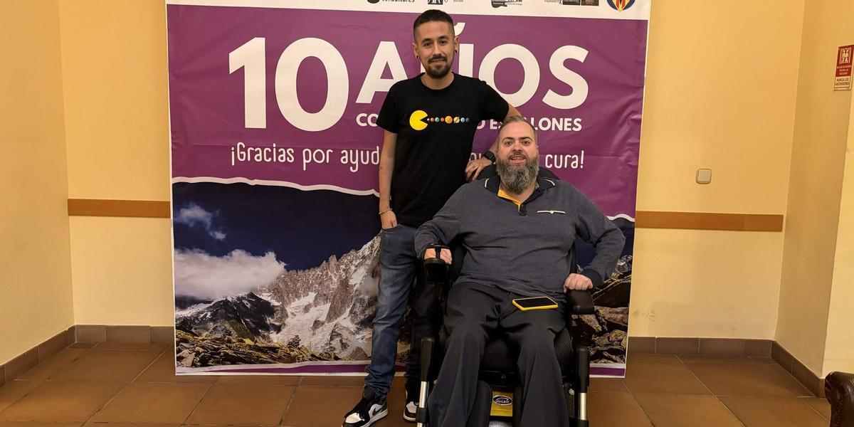 El vila-realense Abrahán Guirao, presidente de la asociación Conquistando Escalones, hace un llamamiento a la participación en la nueva campaña 'Kilómetros por la cura'.