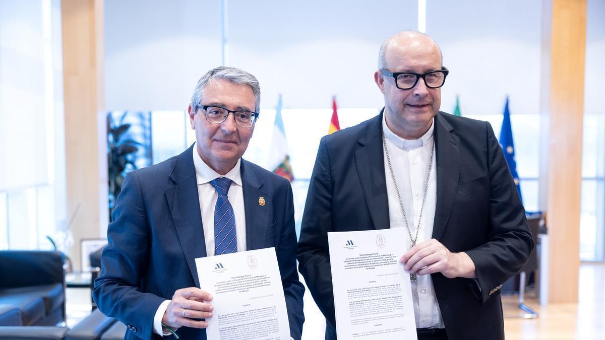La Diputación de Málaga y el Obispado de Málaga han firmado un convenio para rehabilitar iglesias de los pueblos de la provincia de Málaga.