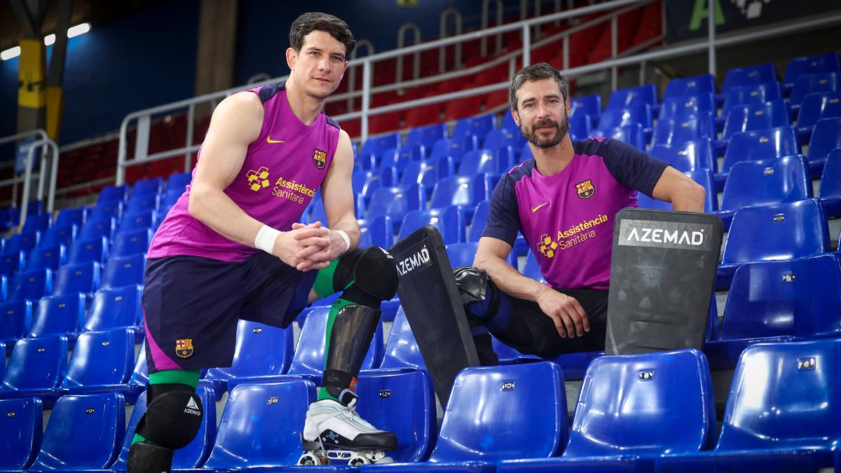 Sergi Fernández y Pablo Álvarez con SPORT en el Palau