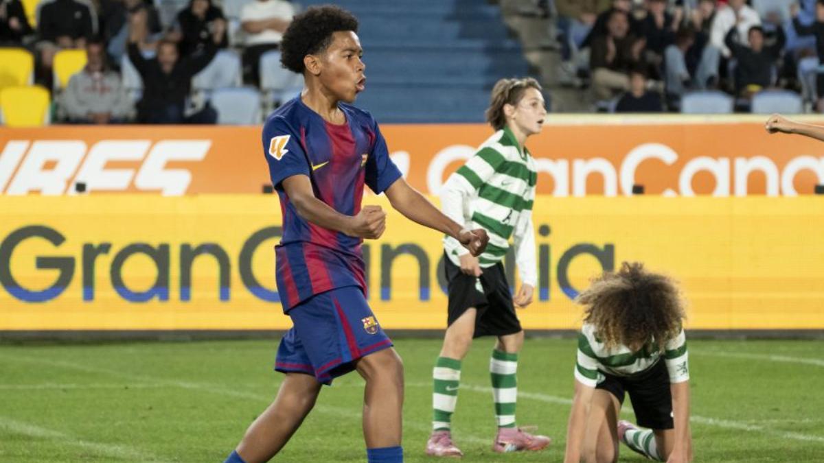 Jayden, decisivo en el triunfo ante el Sporting CP