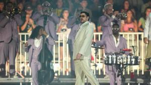 Bad Bunny ofreció un concierto en el estadio Allianz Parque de São Paulo.