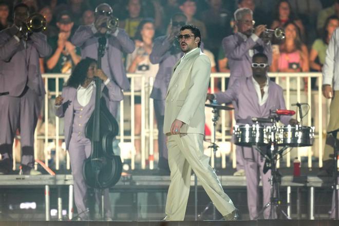 Bad Bunny ofreció un concierto en el estadio Allianz Parque de São Paulo.