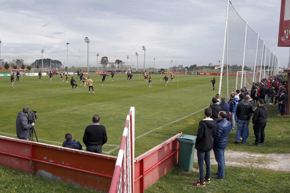 Entrenamiento del Sporting