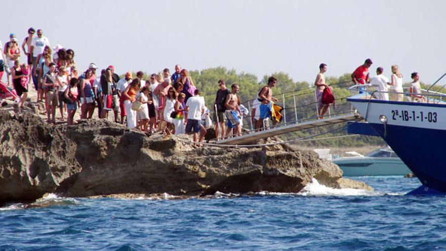 Todas las solicitudes de atraque están en la zona norte del Parque Na tural de ses Salines en Formentera.