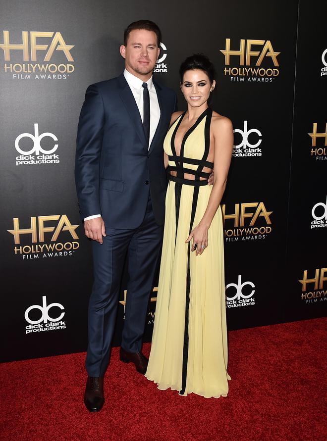 Channing Tatum y Jenna Dewan en los Premios de Cine de Hollywood 2015