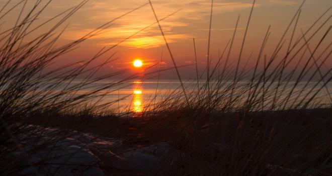 Atardecer en Blavand Beach (Dinamarca)