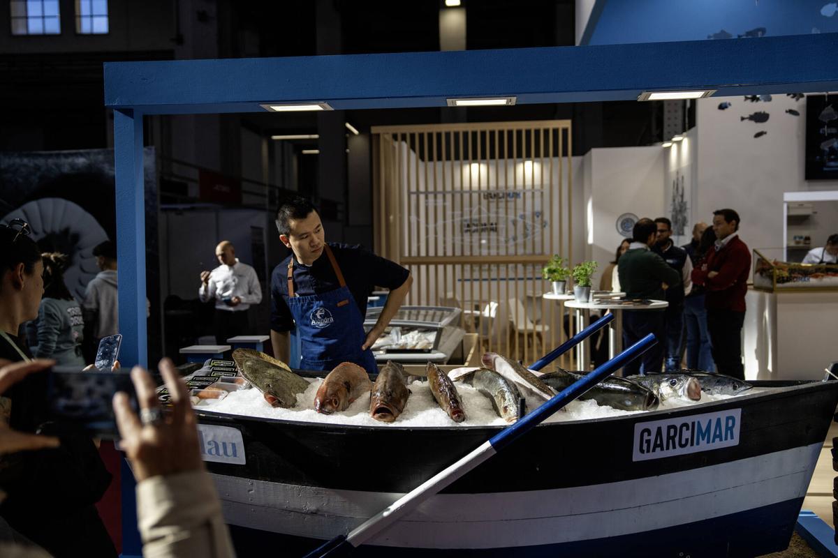 Estand de Garcimar Gran Blau en la feria Gastronomic Forum, celebrada este noviembre en el recinto de la Fira de Barcelona de Montjuïc.