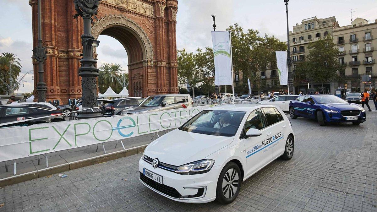 Test coches electricos en Barcelona.