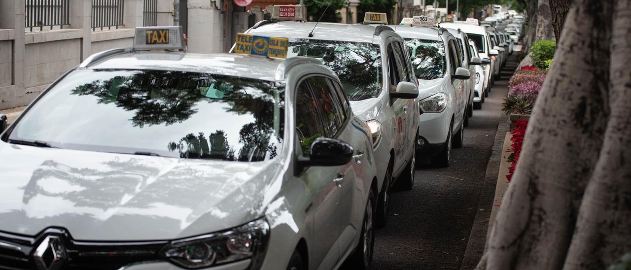 Taxis en Santa Cruz.