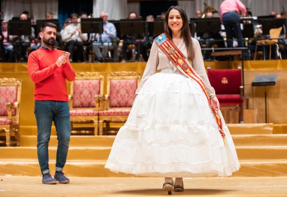 Ensayo de la exaltación de la falleras mayores de València 2019