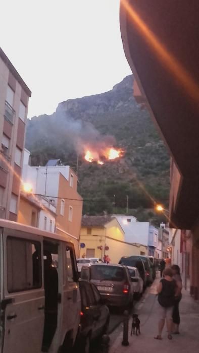 Incendio en Tavernes de la Valldigna