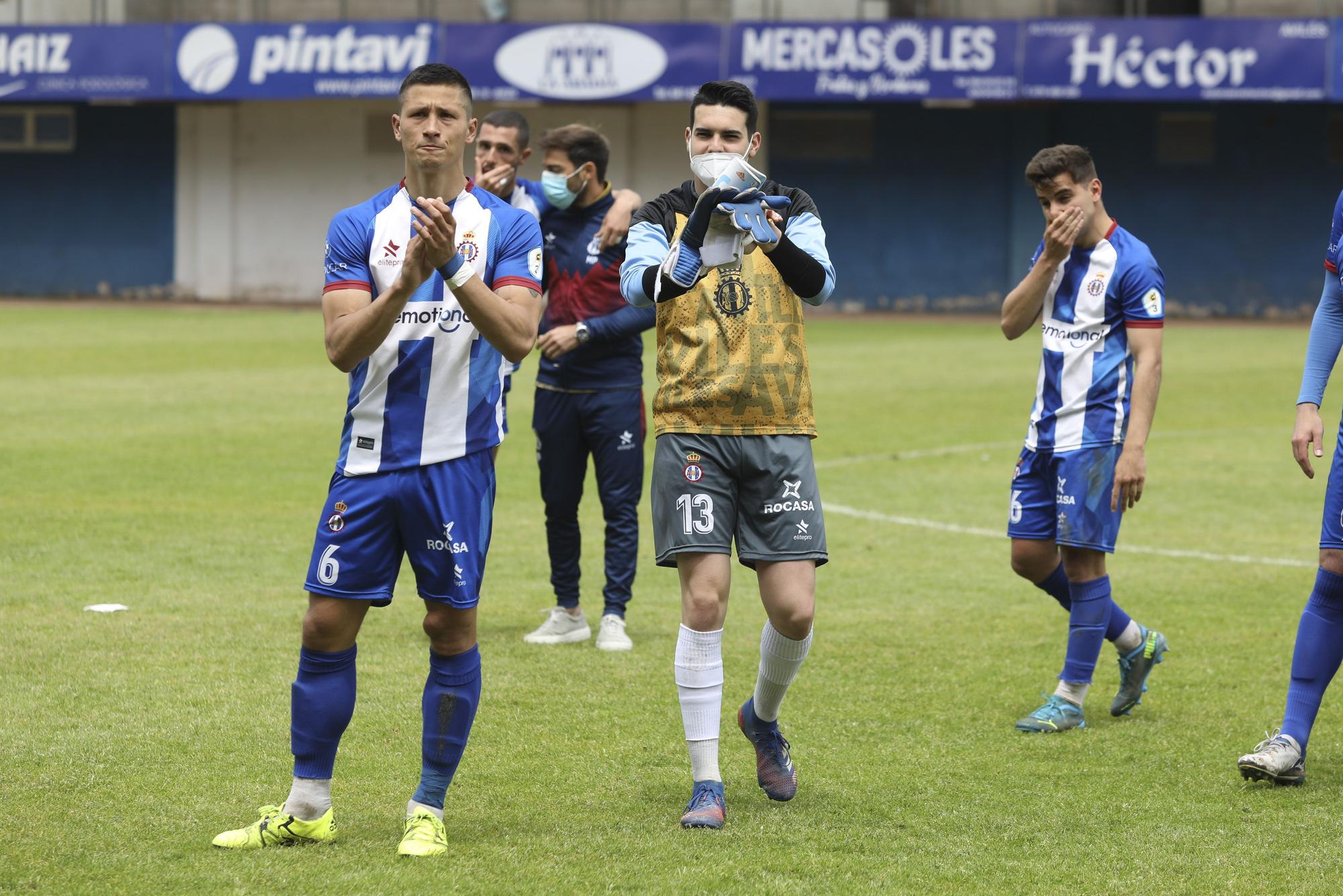 El Suárez Puerta se queda helado con la grave lesión de Cristian, jugador del Caudal