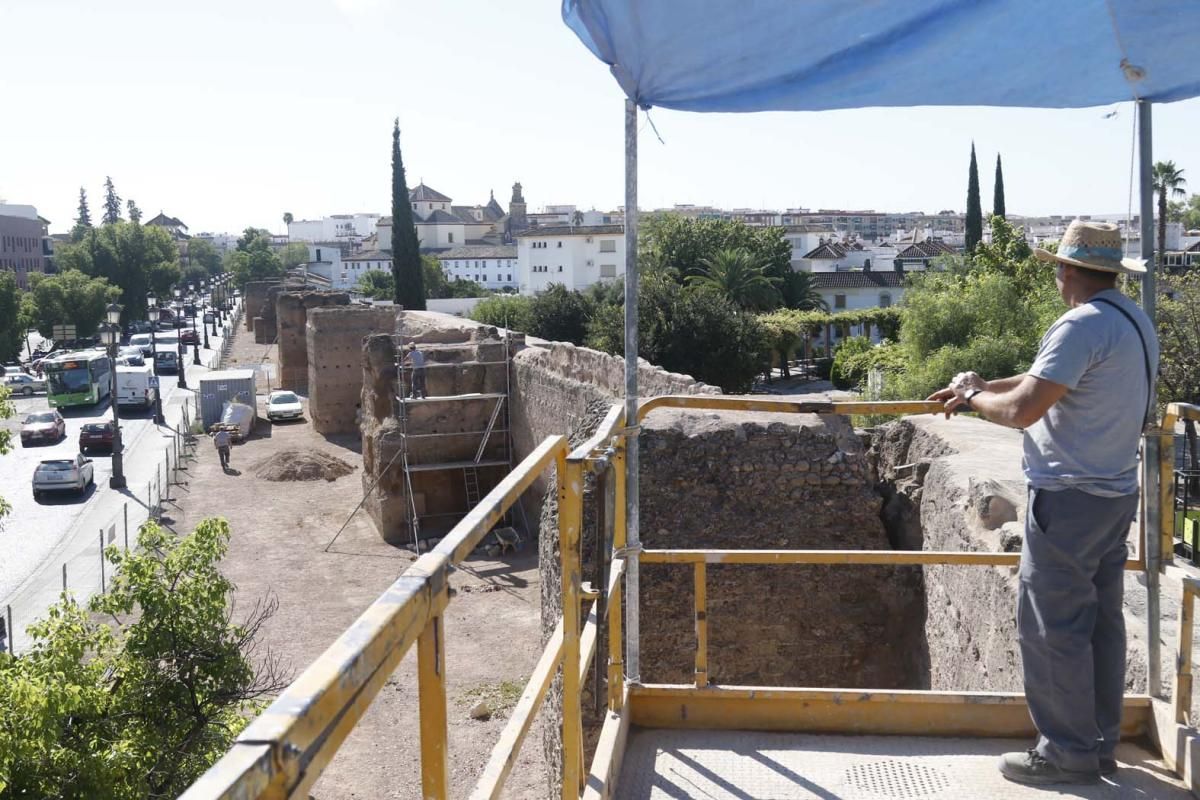 Fotogalería: Avanzan las obras de la muralla del Marrubial.