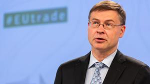 El vicepresidente ejecutivo de la Comisión Europea, Valdis Dombrovskis.