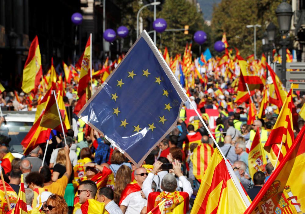 Manifestación en Barcelona por la unidad de España