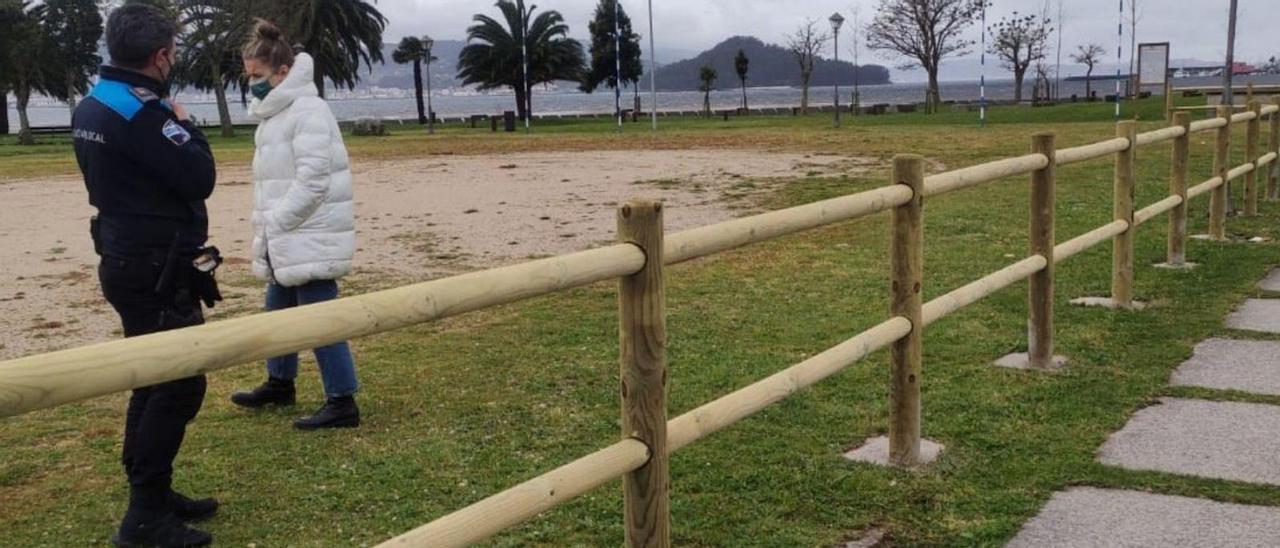 Espacio habilitado para las autocaravanas en A Seca.