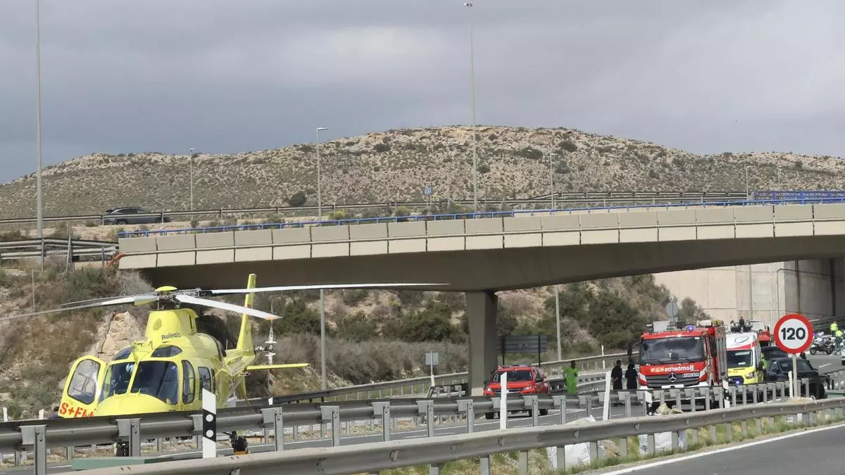Herido un conductor en un accidente en la A-31, a la altura de Orito