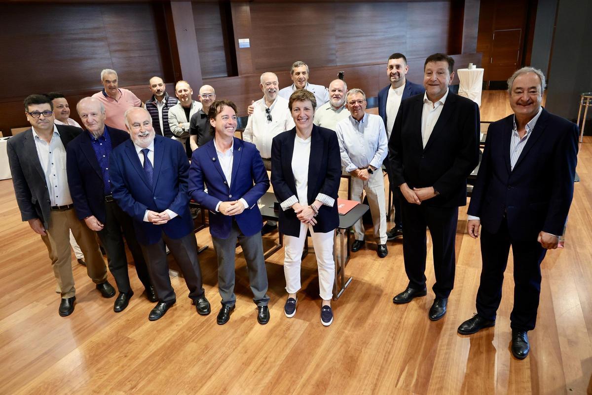 Elisa Aguilar en la reunión de las territoriales en Murcia.