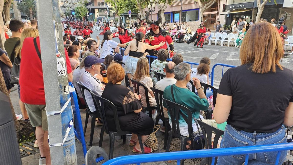 Otra imagen de la zona para movilidad reducida, ayer en la Rambla.