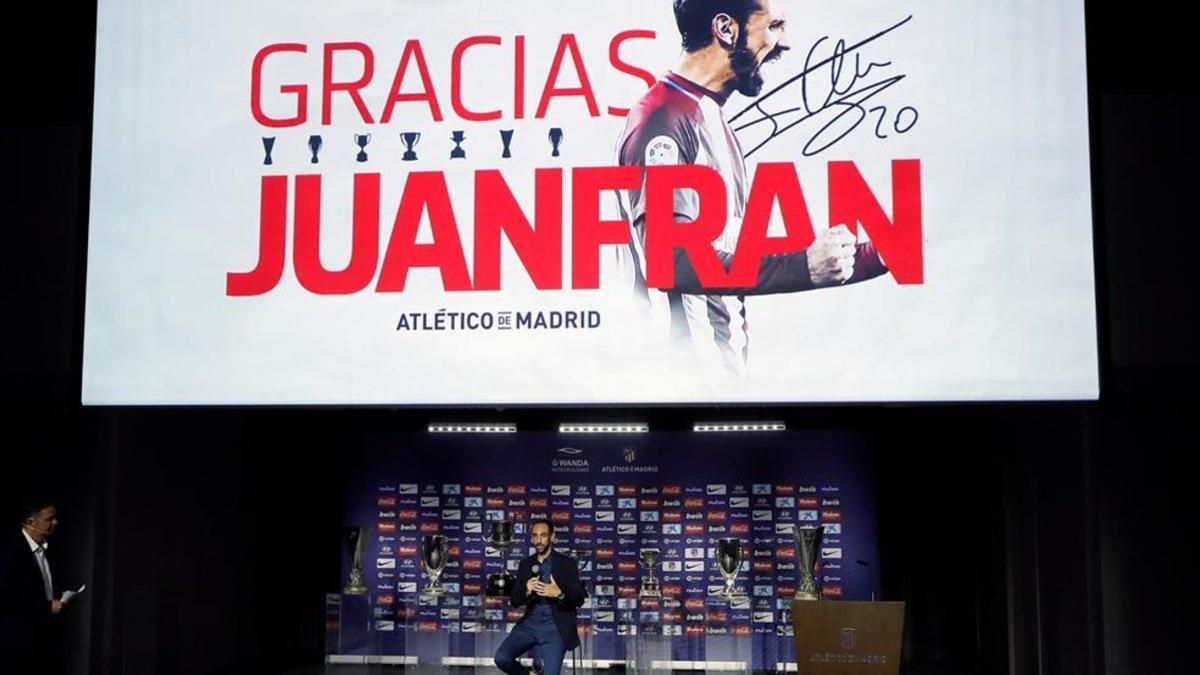 Acto de despedida de Juanfran en el Wanda Metropolitano
