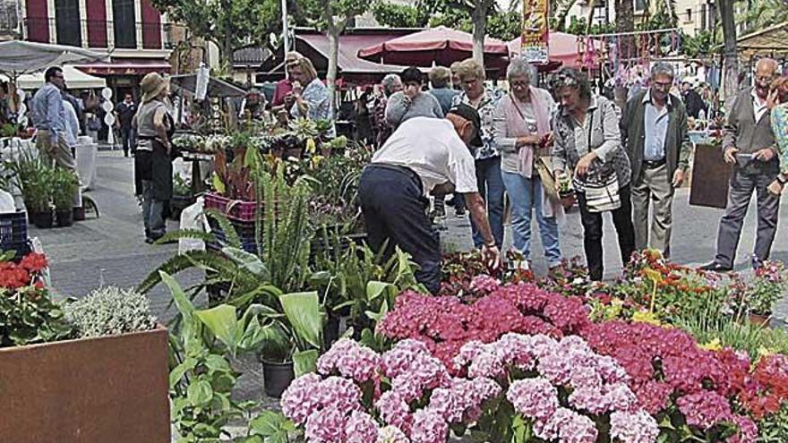 Las flores y plantas acapararon el protagonismo de la feria.