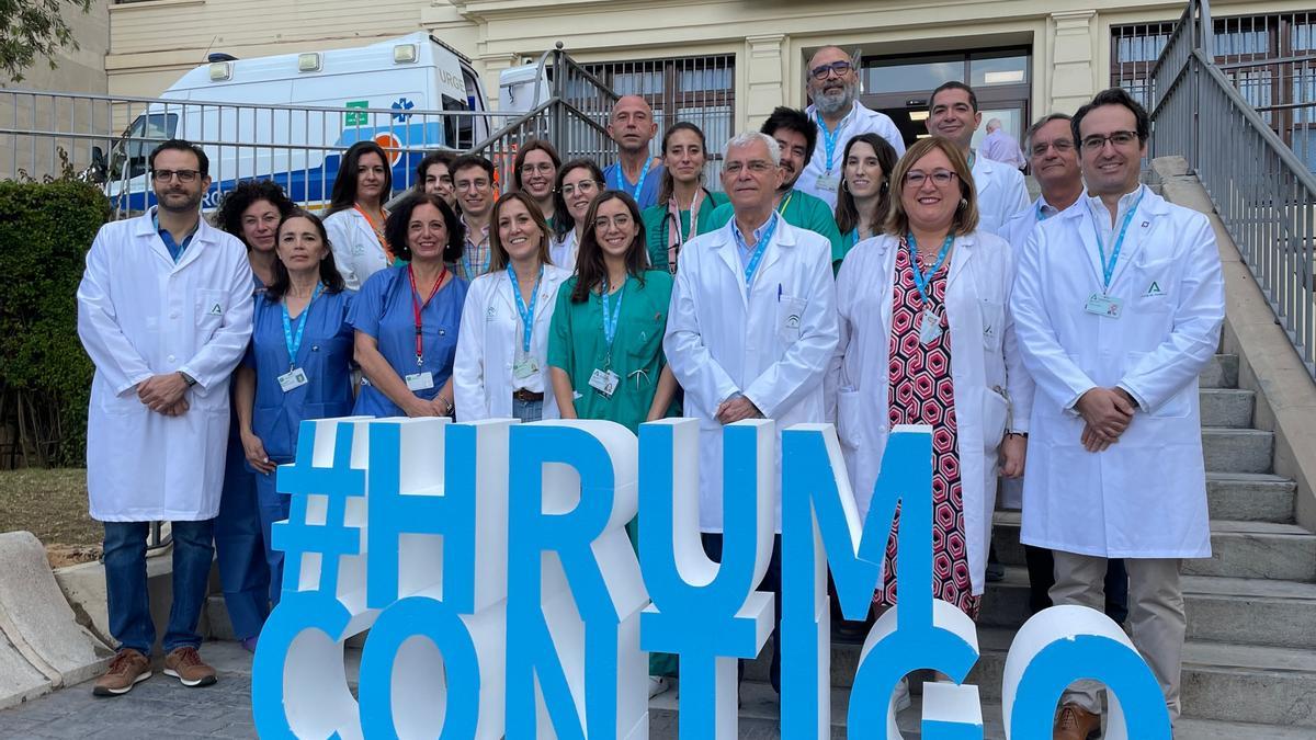 Equipo de trasplantes del Hospital Regional de Málaga, en una imagen de archivo.