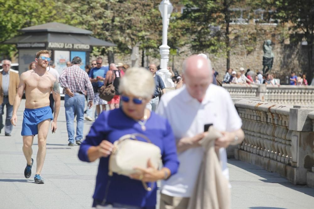 Jornada de calor en Gijón