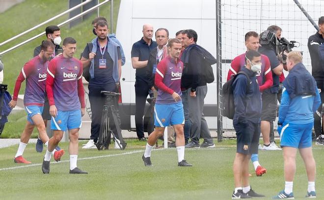 Las mejores imágenes del entrenamiento de hoy del Barça en Salzburgo